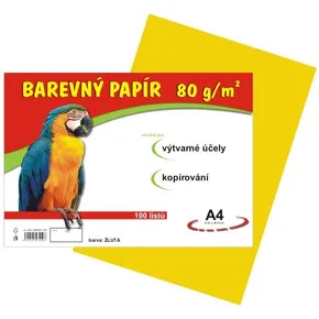 papier pre výtvarnú výchovu A4/100/80g žltý